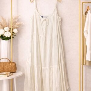 Casual White Sundress